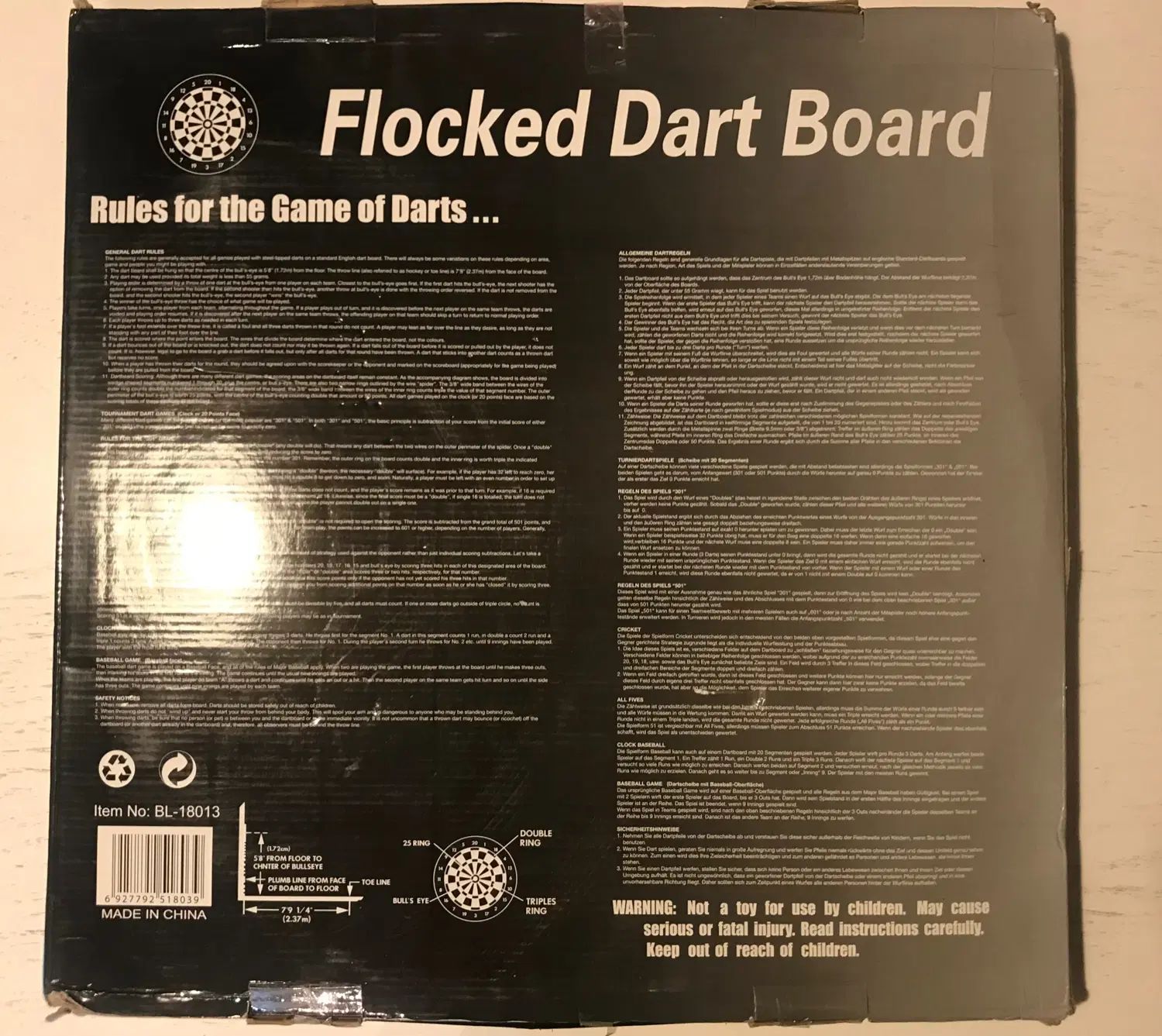 دارت سوزنی Vox مدل Flocked Dart Board سایز 18 اینچ|تجهیزات ورزشی|کرج, برغان|دیوار