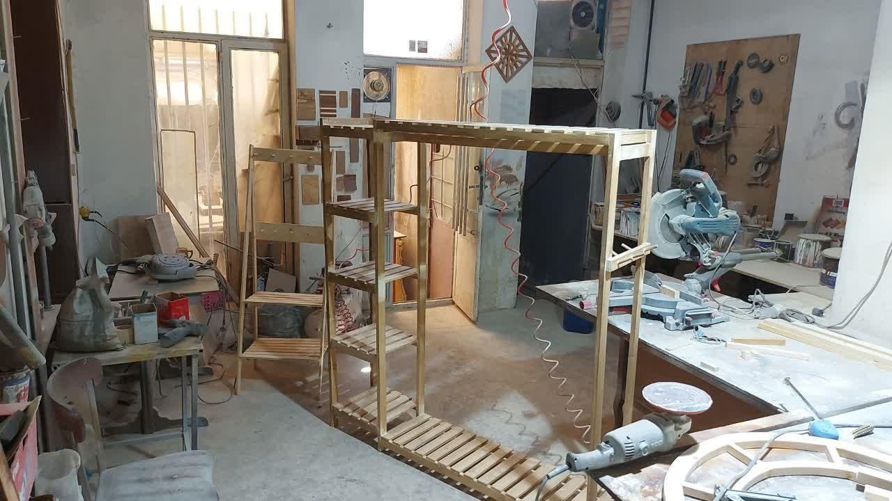 رگال لباس چوبی|مبلمان خانگی و میز عسلی|کرمانشاه, |دیوار