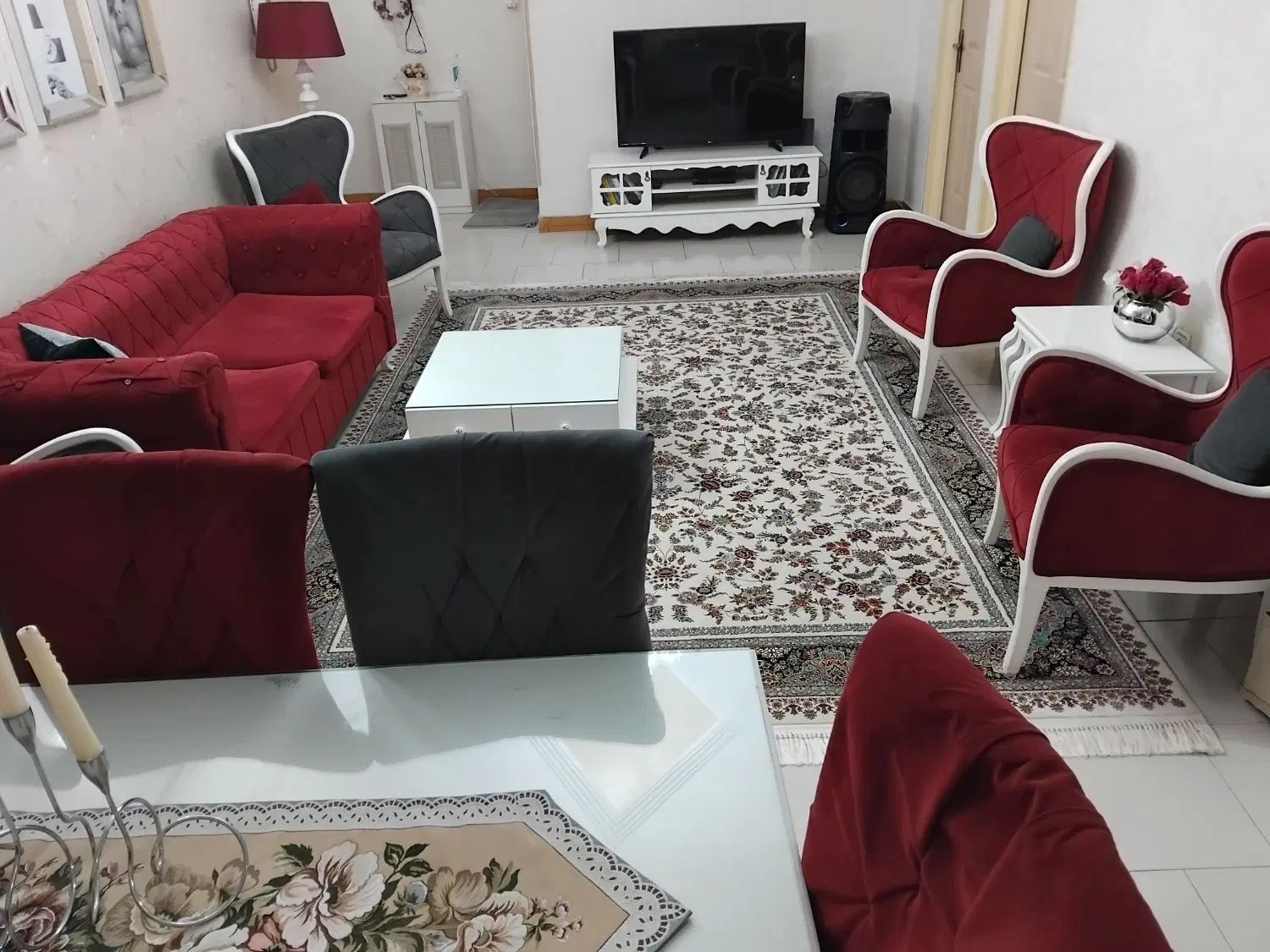 مبلمان ۷نفره به همراه میز ناهار خوری|مبلمان خانگی و میز عسلی|تهران, مشیریه|دیوار