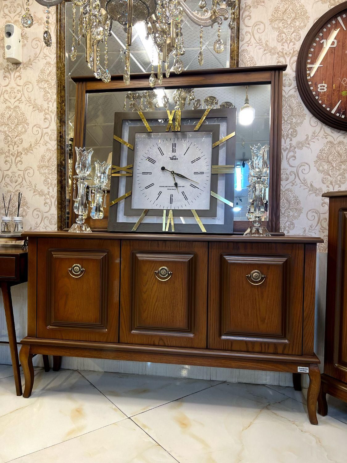 آینه و کنسول سه درب مدل پرنس|بوفه، ویترین، کنسول|ملارد, |دیوار