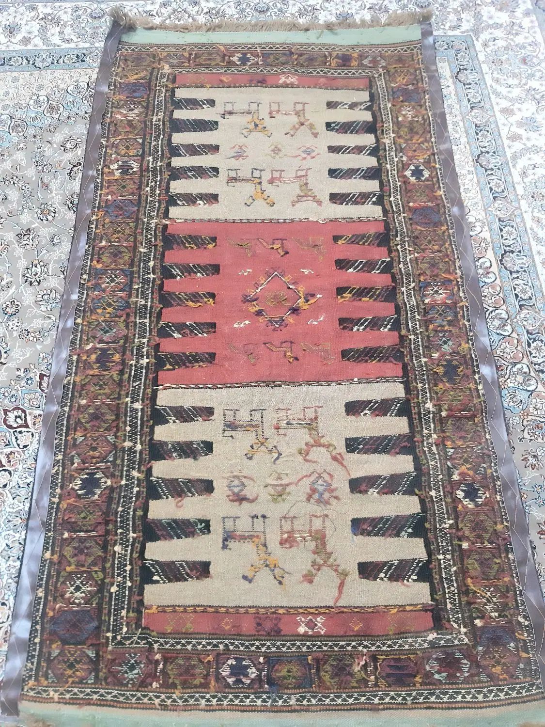 گلیم خراسان شمالی|گلیم، جاجیم، گبه|رشت, رشتیان|دیوار