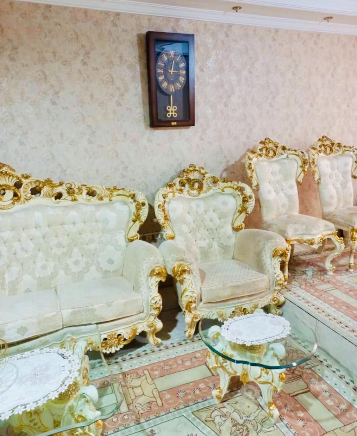 فروش مبل سلطنتی منبت|مبلمان خانگی و میز عسلی|آبیک, |دیوار