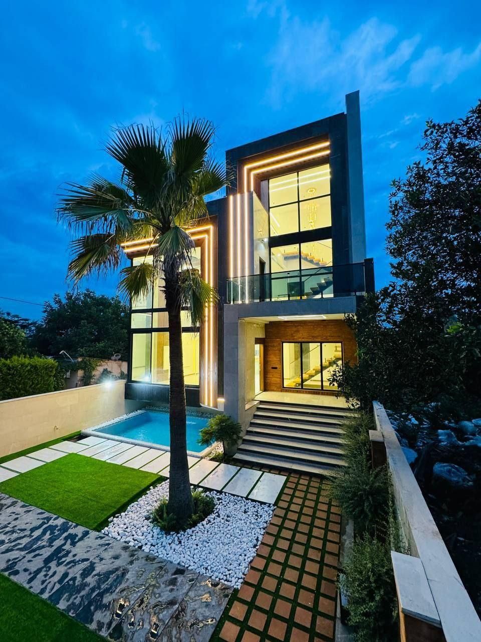 تریبلکس هوشمند ۳۰۰ متری شهرک برند سندتکبرگ|فروش خانه و ویلا|نشتارود, |دیوار