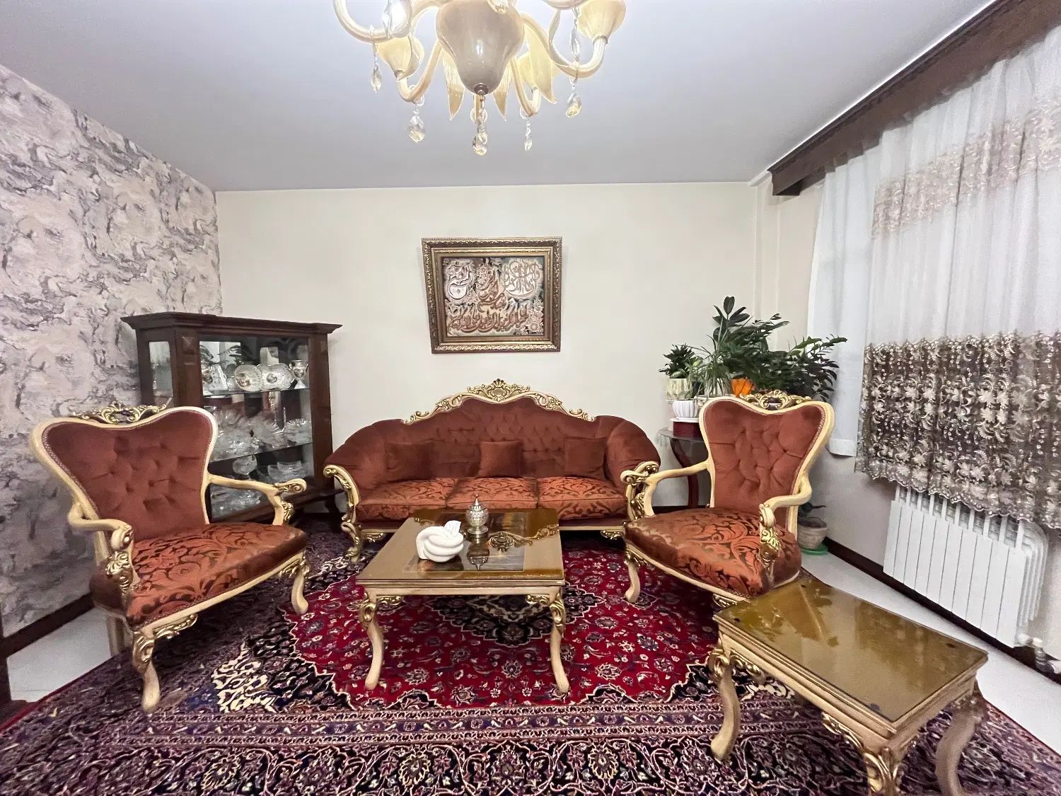 نیم ست استیل با روکش مخمل|مبلمان خانگی و میز عسلی|تهران, ارامنه|دیوار
