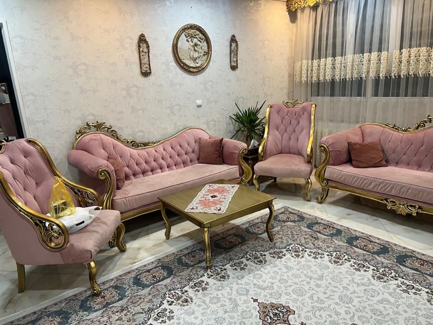 ست مبلمان استیل راش با میز ناهارخوری و تلویزیون|مبلمان خانگی و میز عسلی|تهران, شارق|دیوار