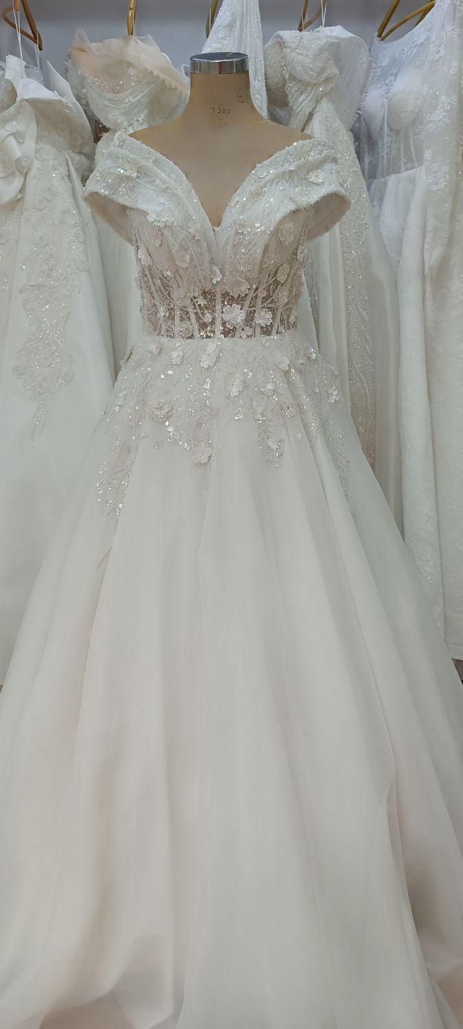 لباس عروس عقد،اروپایی دست دوز،مدل ماهی گول تکین|لباس|ارومیه, |دیوار