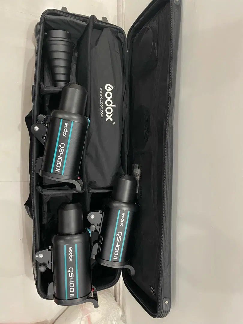 کیت فلاش استودیویی Godox QS-400 II|دوربین عکاسی و فیلم‌برداری|تهران, قبا|دیوار
