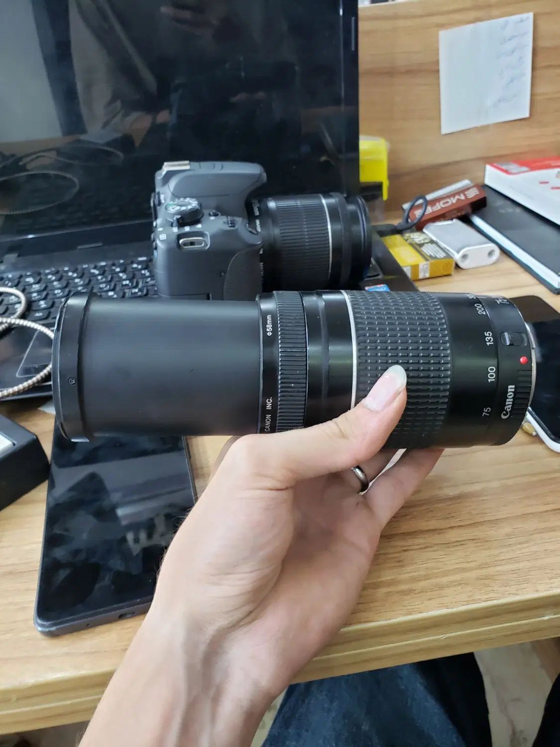 لنز دوربین canon|دوربین عکاسی و فیلم‌برداری|کرج, اصفهانی‌ها|دیوار