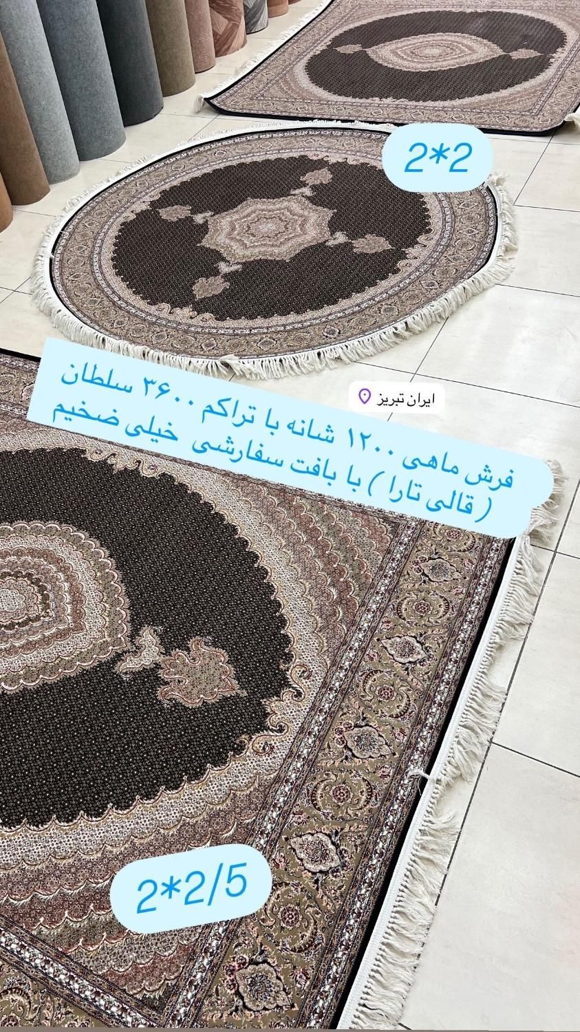 فرش ست ماهی سلطان ۱۲۰۰ شانه(اولین بار در فرش نادر)|فرش|تبریز, |دیوار