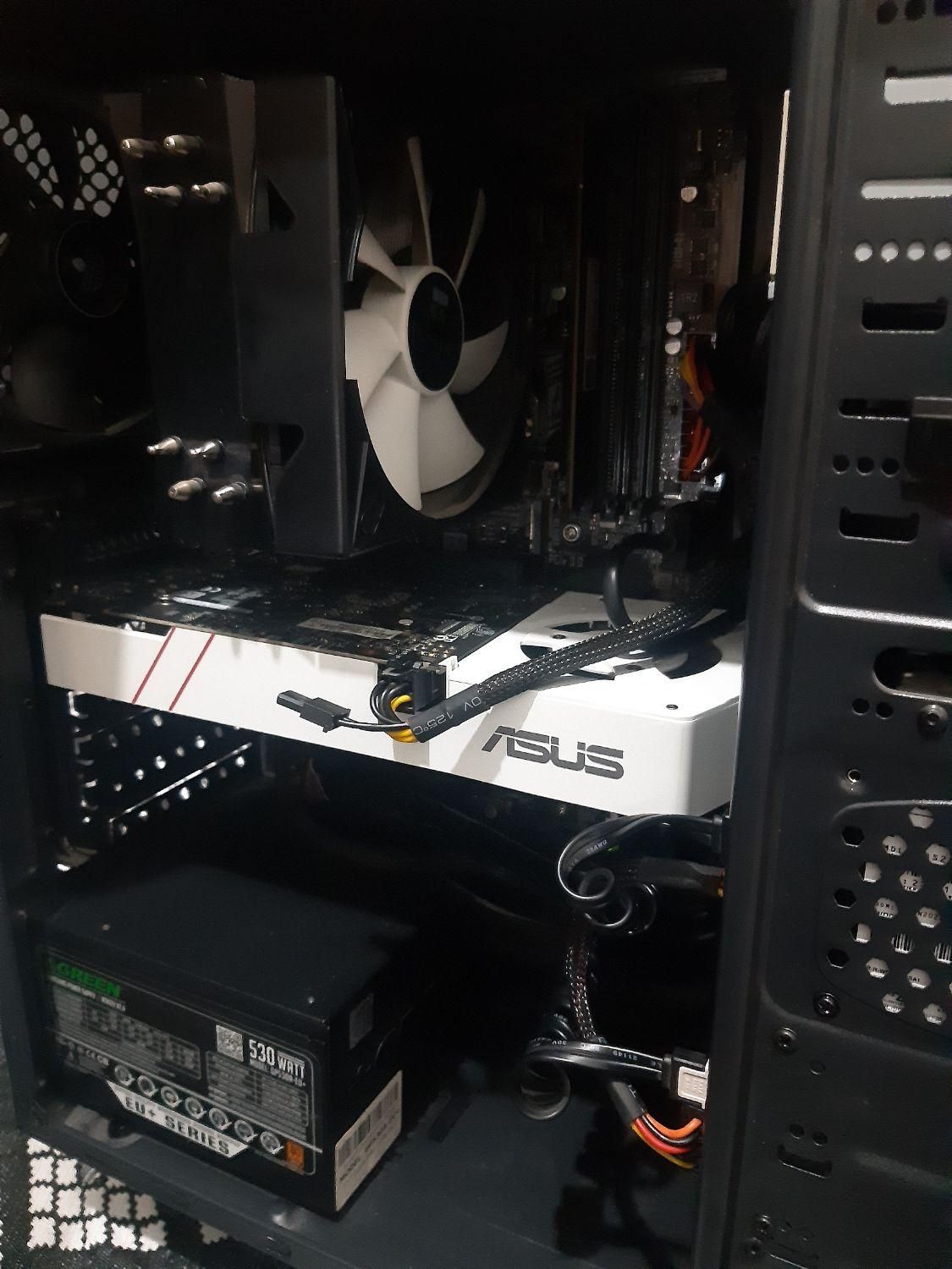 کیس حرفه ای   i7 6700k  مانیتور موس کیبرد|رایانه رومیزی|قرچک, |دیوار