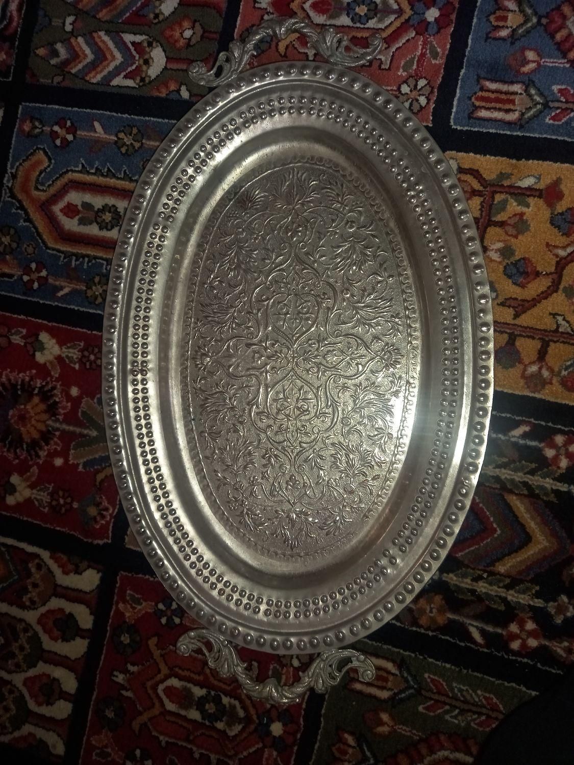 گلدان و سینی قلمکاری|کلکسیون اشیاء عتیقه|تهران, مخصوص|دیوار