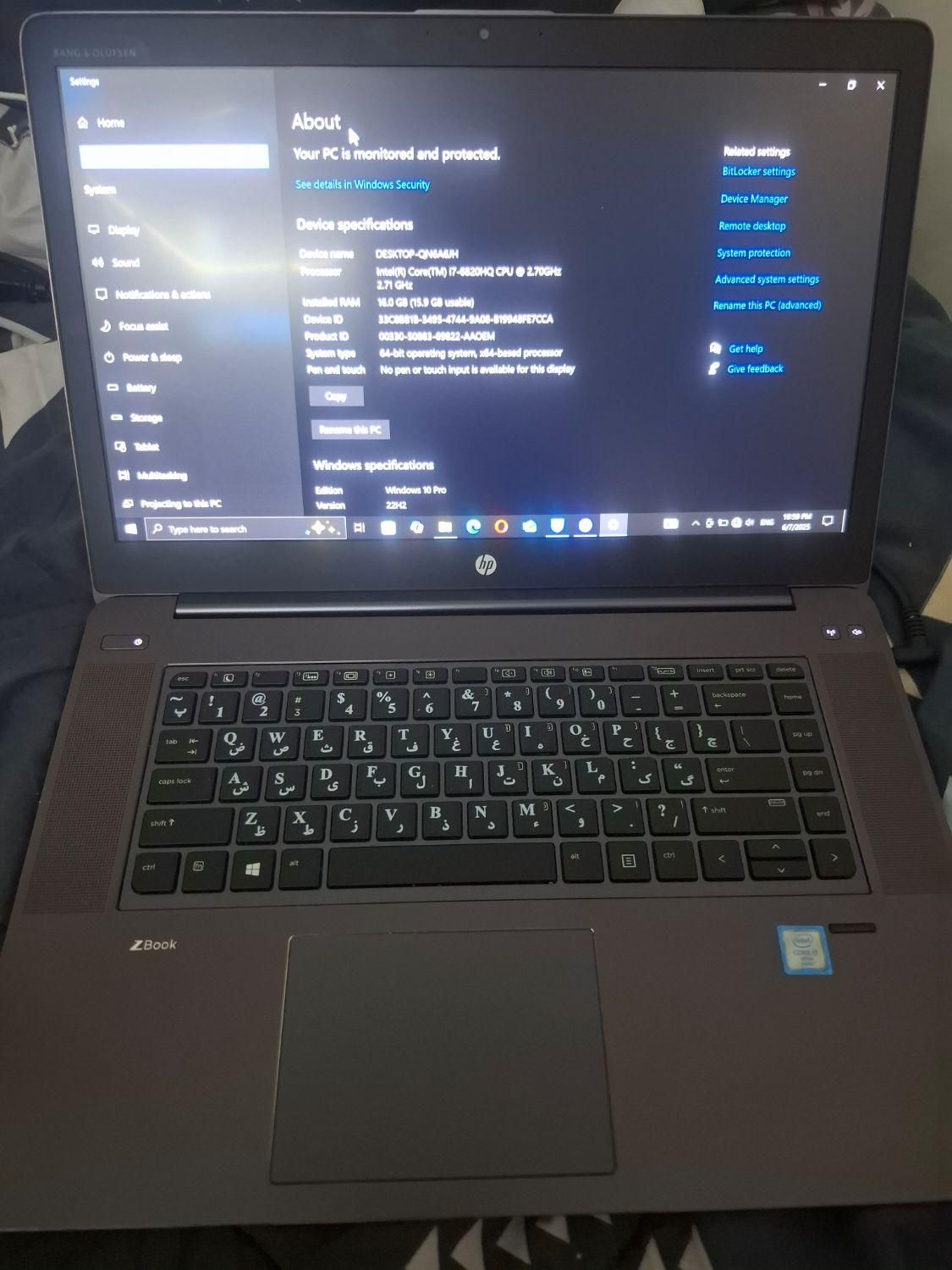 لپتاپ hp studio g3|رایانه همراه|تهران, نازی‌آباد|دیوار