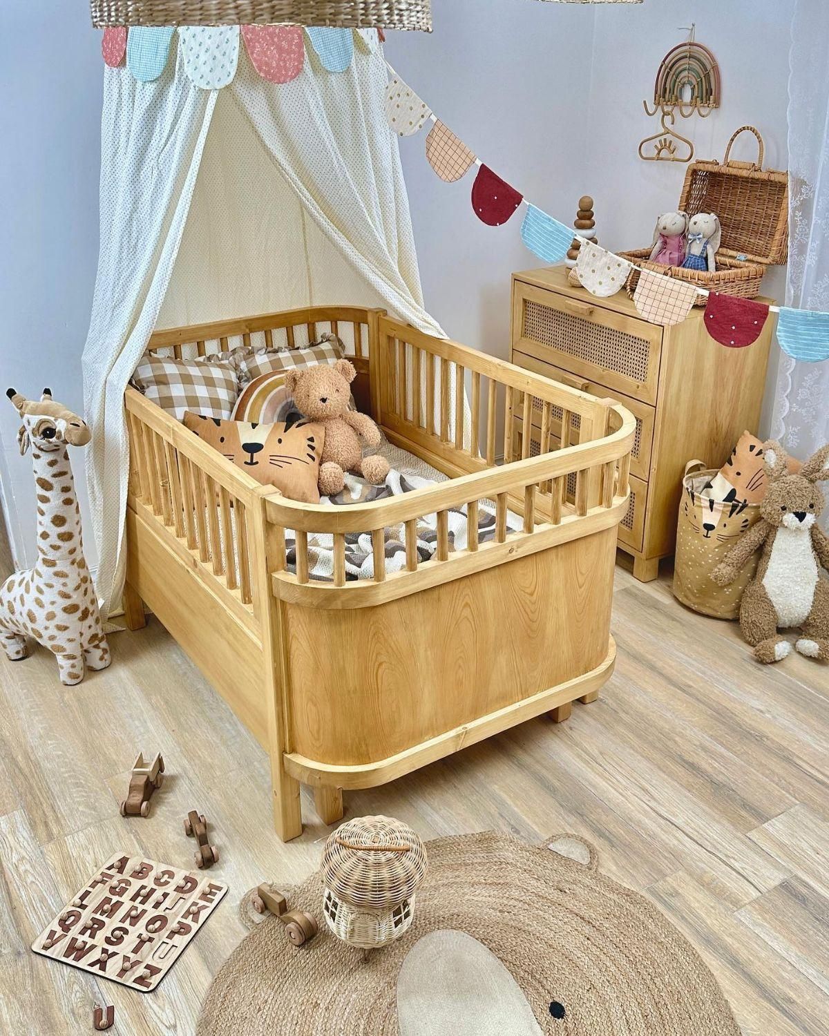 سرویس تخت خواب نوزاد کودک دراور کمد عروسک کمد لباس|تخت و سرویس خواب|اراک, |دیوار