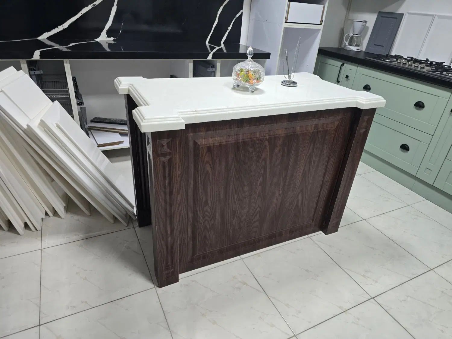 (دکورفروشی)کابینت جزیره آشپزخانه ممبران صفحه کورین|مصالح و تجهیزات ساختمان|تهران, عباس‌آباد|دیوار