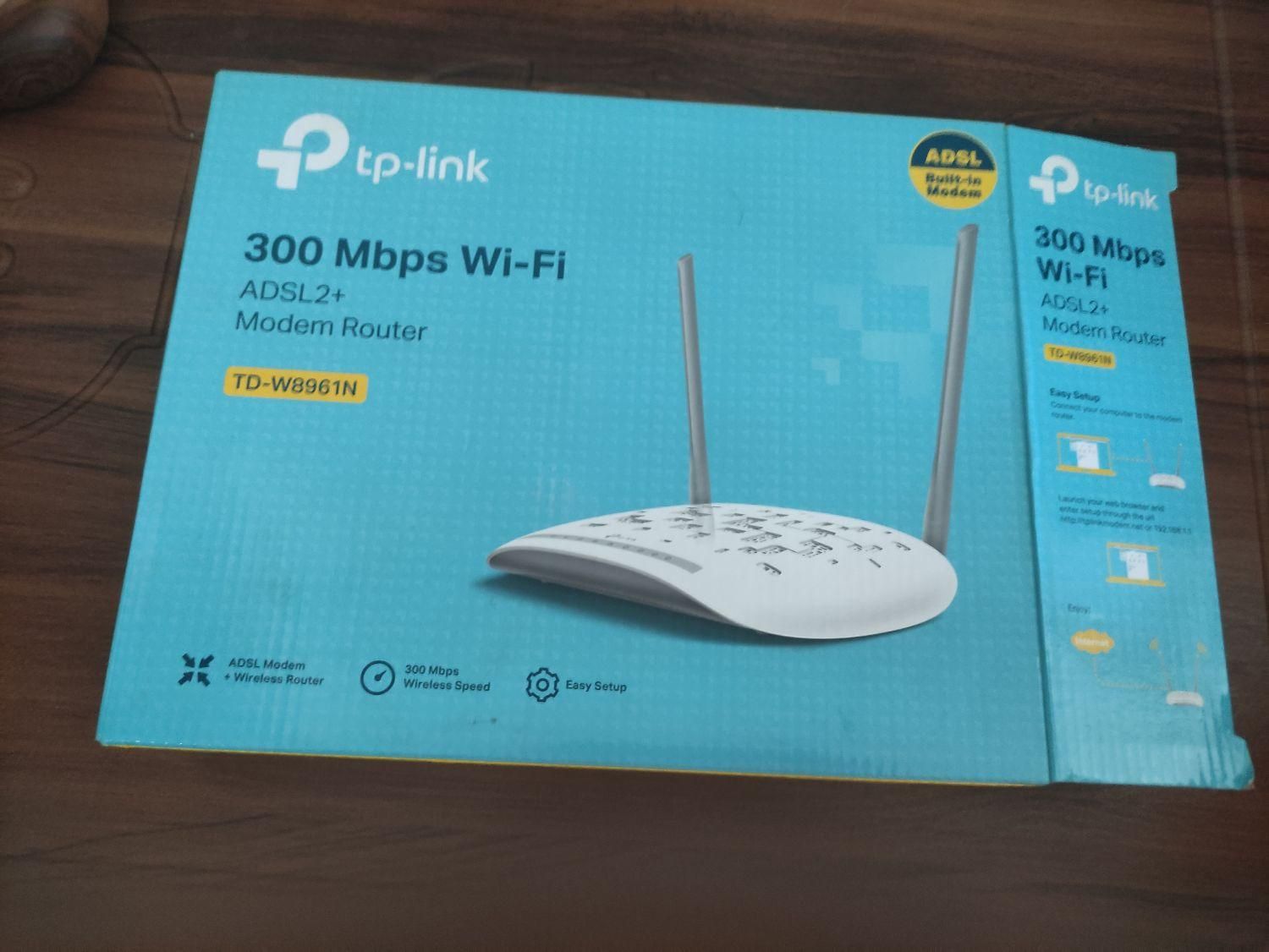 مودم + روتر TD-8961N tplink تی پی لینک با جعبه ،|مودم و تجهیزات شبکه|شیراز, پانصد دستگاه ارتش|دیوار