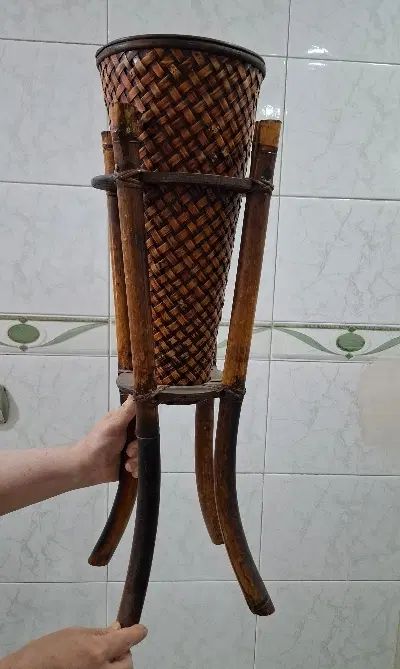 گلدان چوبی کنار سالنی|صنایع دستی و سایر لوازم تزئینی|تهران, بیسیم|دیوار