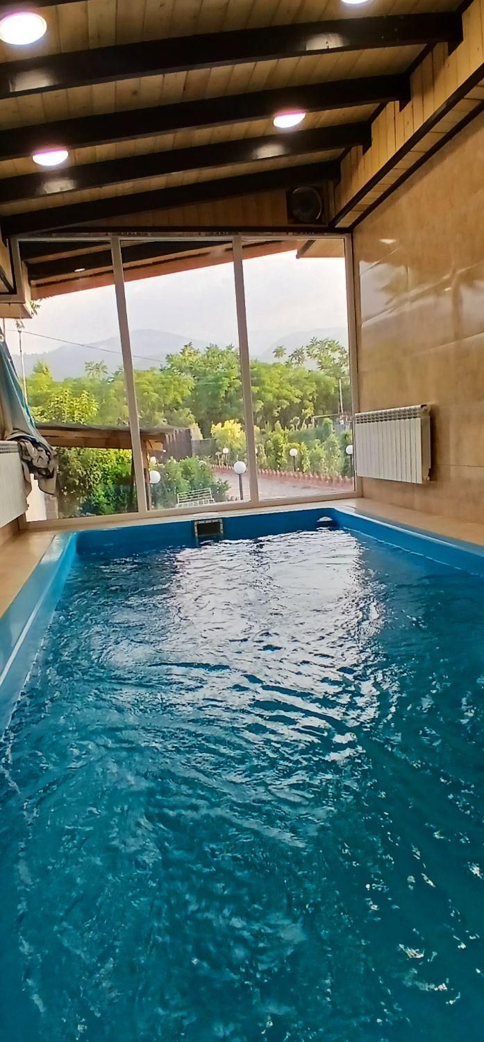 کلبه استخر دار ۱۳۰متری دربست|اجارهٔ کوتاهمدت ویلا و باغ|چابکسر, |دیوار