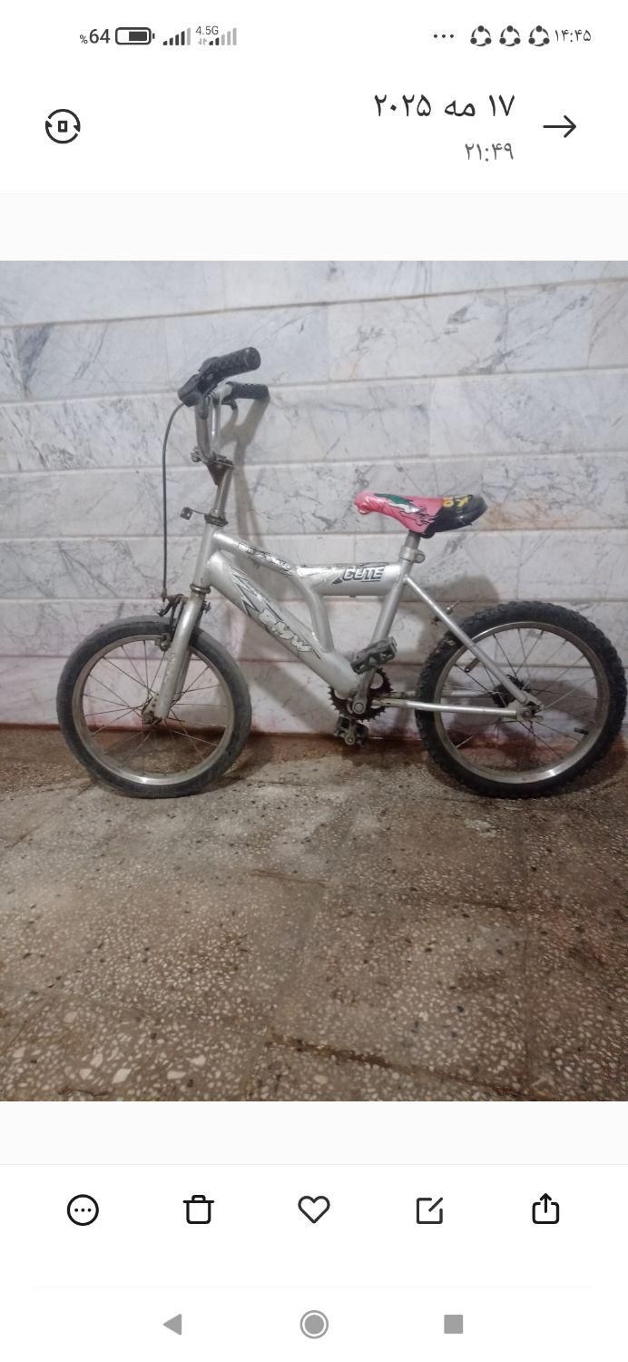 دوچرخه در حد نو|دوچرخه، اسکیت، اسکوتر|الیگودرز, |دیوار