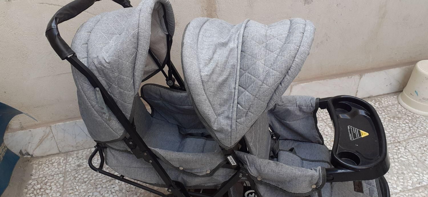 کالسکه دوقلو بچه|کالسکه و لوازم جانبی|قدس, شهر‌قدس|دیوار