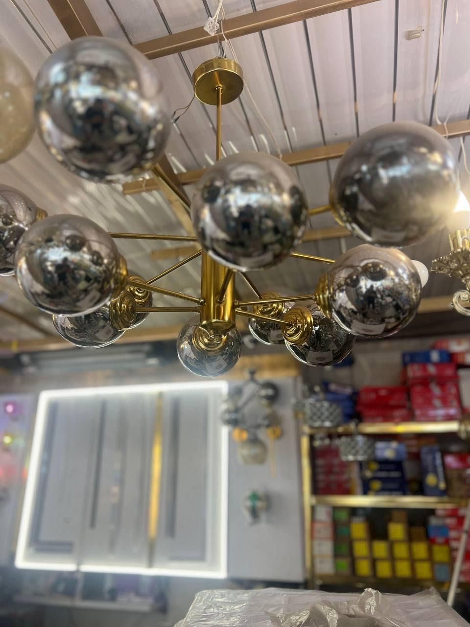 لوستر مدرن مولکولی و حبابی|لوستر و چراغ آویز|ارومیه, |دیوار