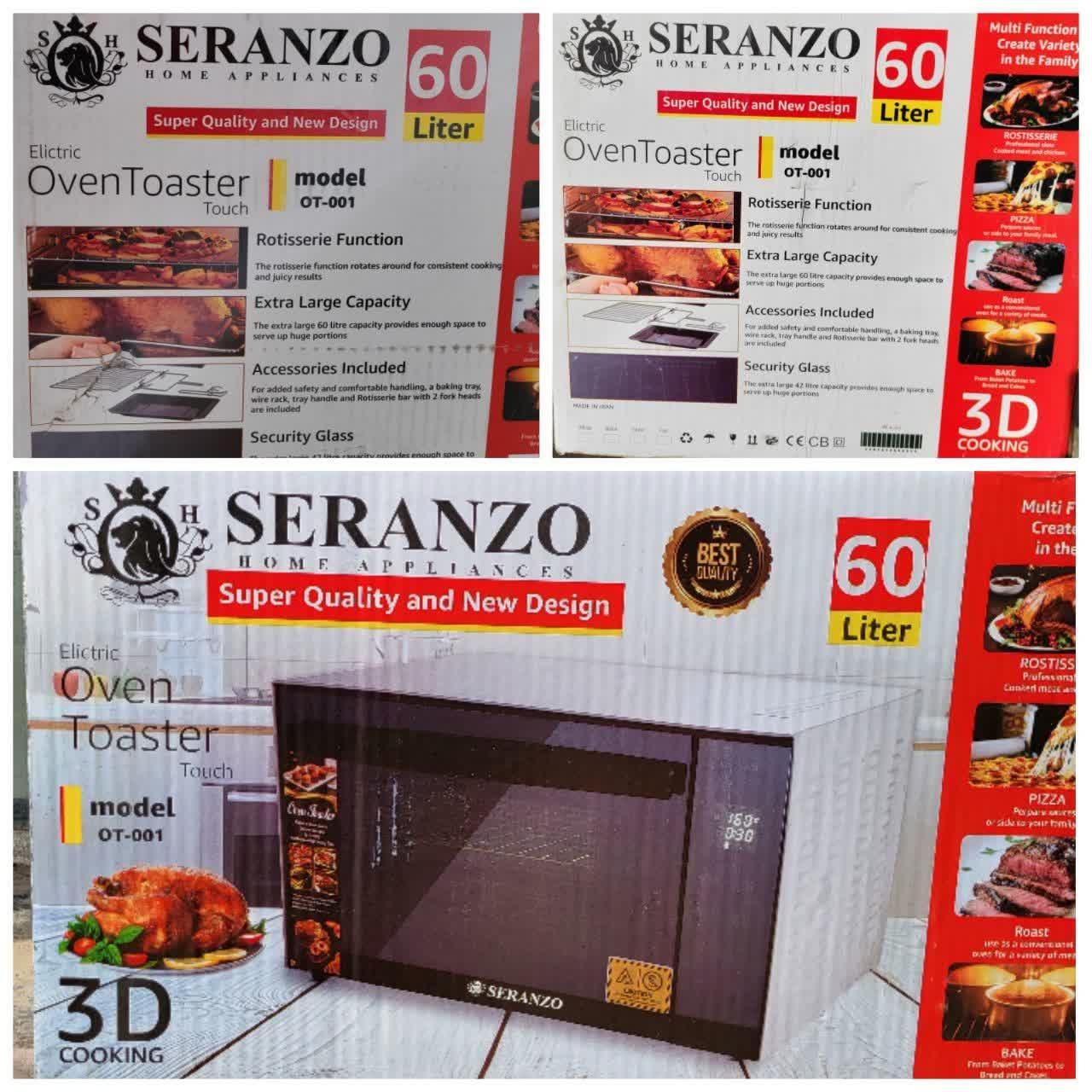 اون توستر 60لیتری دجیتال لمسی مارکSeRanzترکیه تستر|اجاق گاز و لوازم برقی پختوپز|یزد, |دیوار