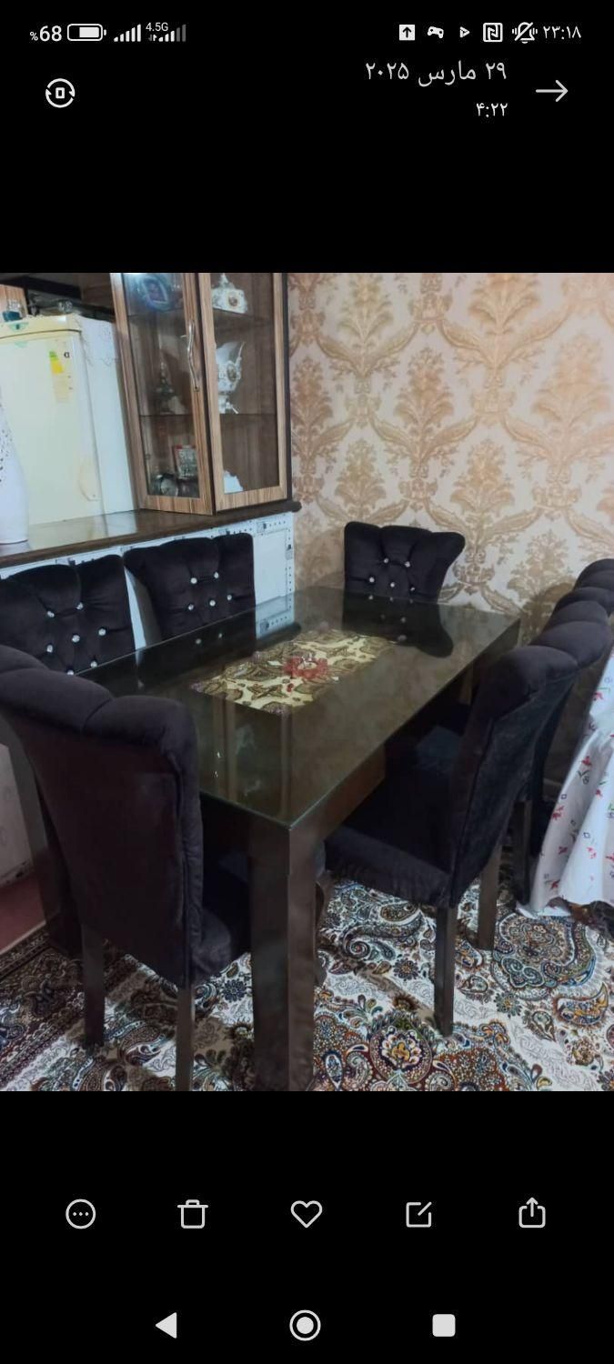 میز ناهارخوری شش نفره|میز و صندلی غذاخوری|اردبیل, |دیوار