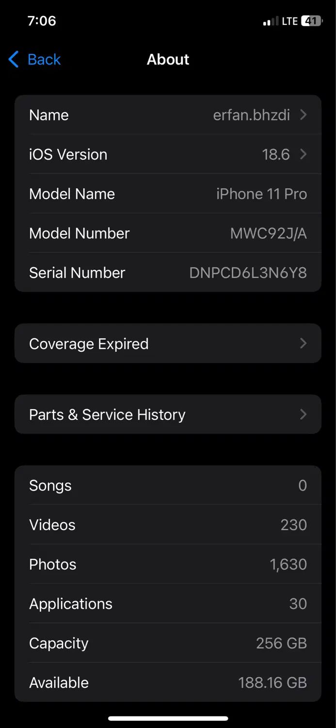 اپل iPhone 11 Pro با حافظهٔ ۲۵۶ گیگابایت|موبایل|مشهد, محمدآباد|دیوار