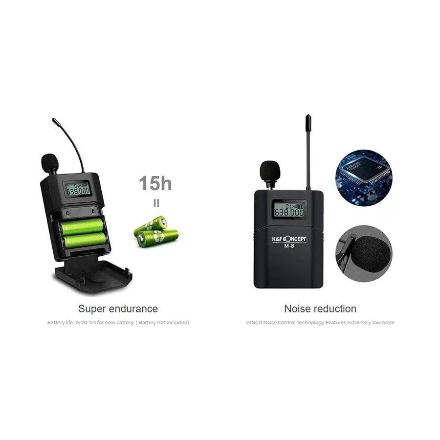 میکروفون یقه ای K&F Concept M8|دوربین عکاسی و فیلم‌برداری|تهران, یوسف‌آباد|دیوار