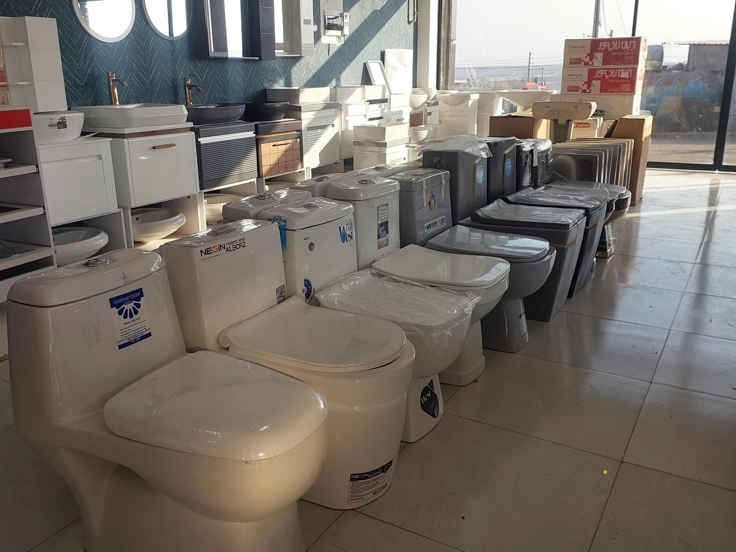 روشویی توالت فرنگی شیرآلات هود سینک اجاق گاز پکیج|لوازم سرویس بهداشتی|پرند, فاز ۳|دیوار