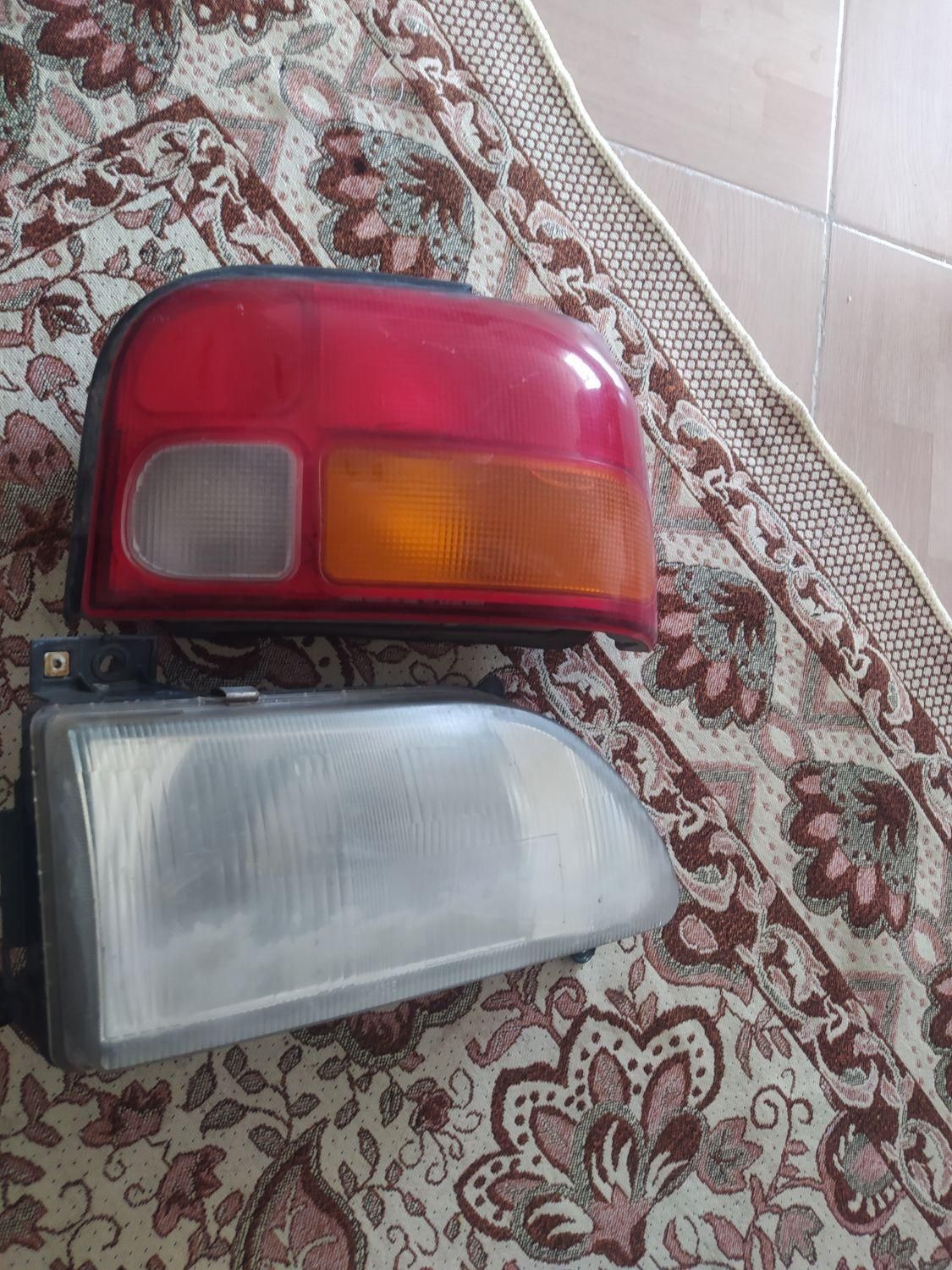 یک جفت چراغ جلو وخطر عقب پراید|قطعات یدکی و لوازم جانبی|گلبهار, |دیوار