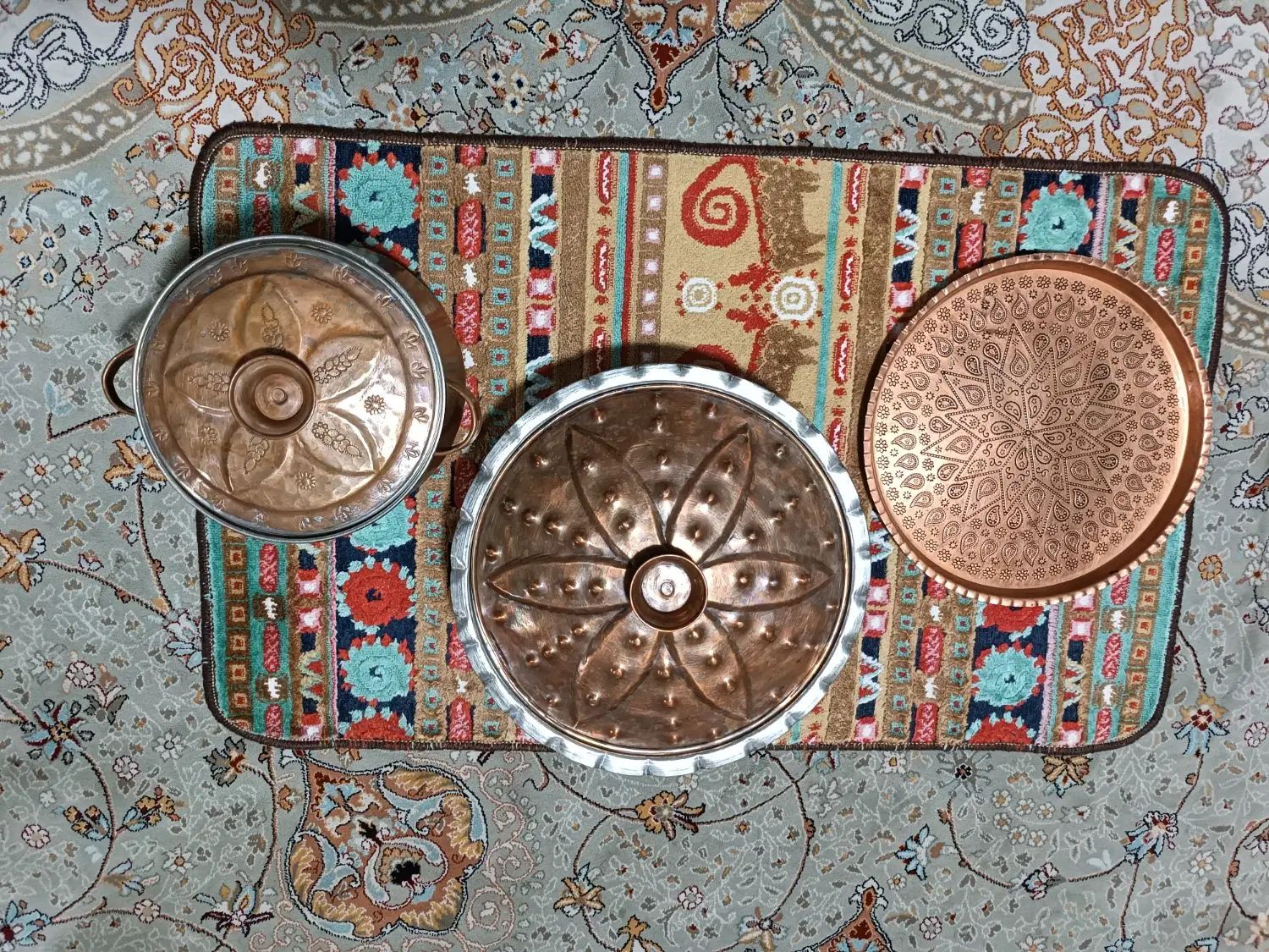 تابه و قابلمه وسینی مسی شیک|ظروف سرو و پذیرایی|تهران, تولید دارو|دیوار