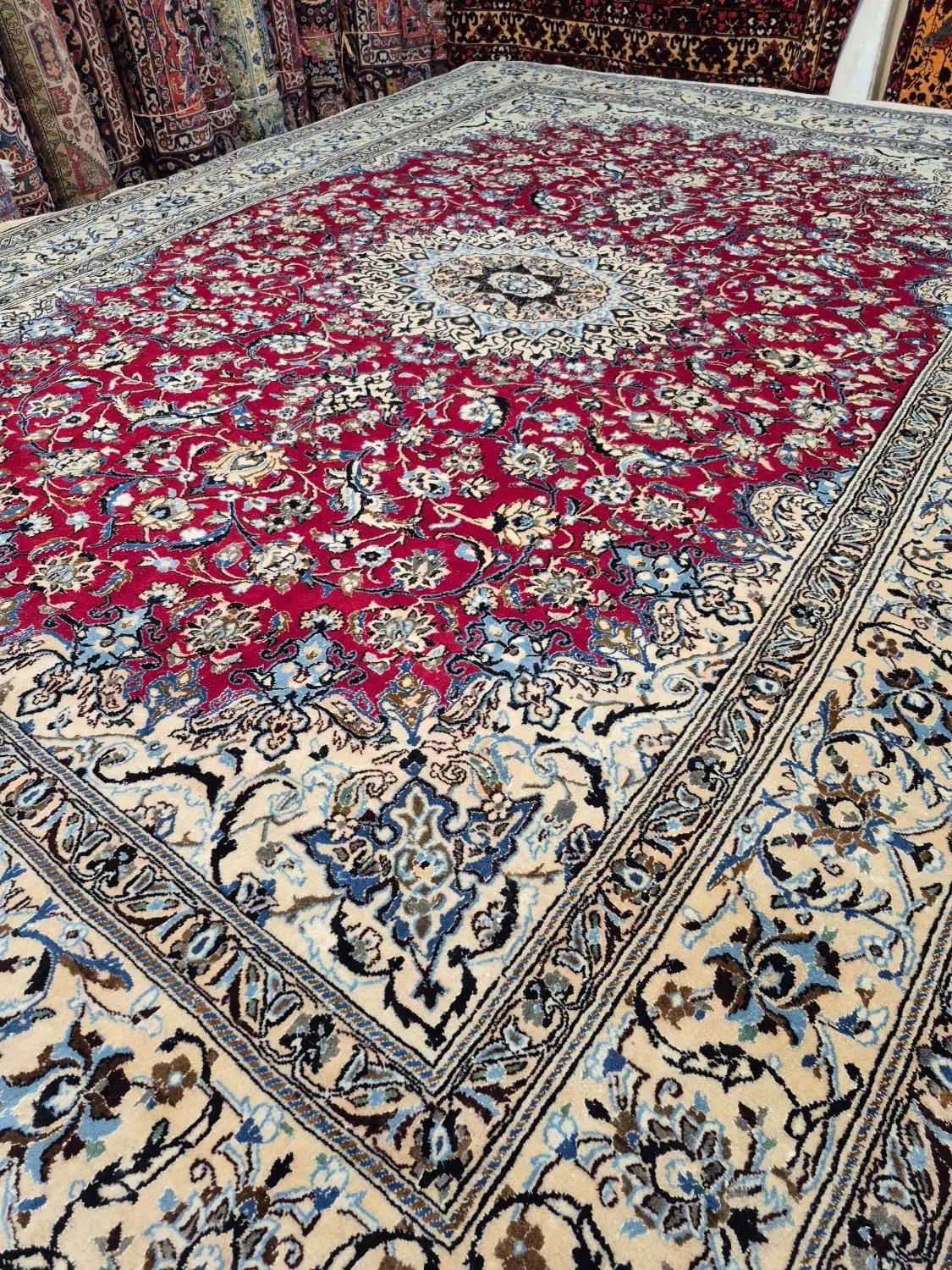 فرش دستباف ۱ تخته ۱۲ متری.گالری فرش ایران|فرش|مشهد, حجت|دیوار