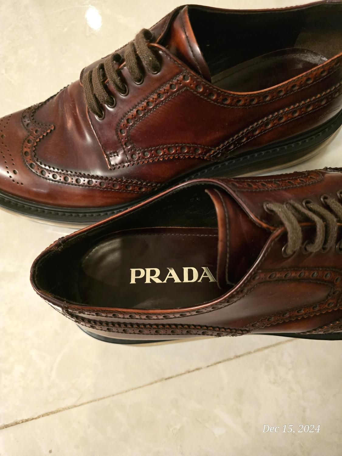 کفش Prada Richelieu Brown سایز 43|کیف، کفش، کمربند|تهران, شهرک صدرا|دیوار