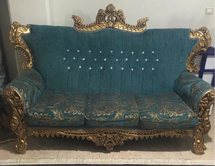 مبل ۷ نفره سلطنتی|مبلمان خانگی و میز عسلی|کرج, شهرک اوج|دیوار