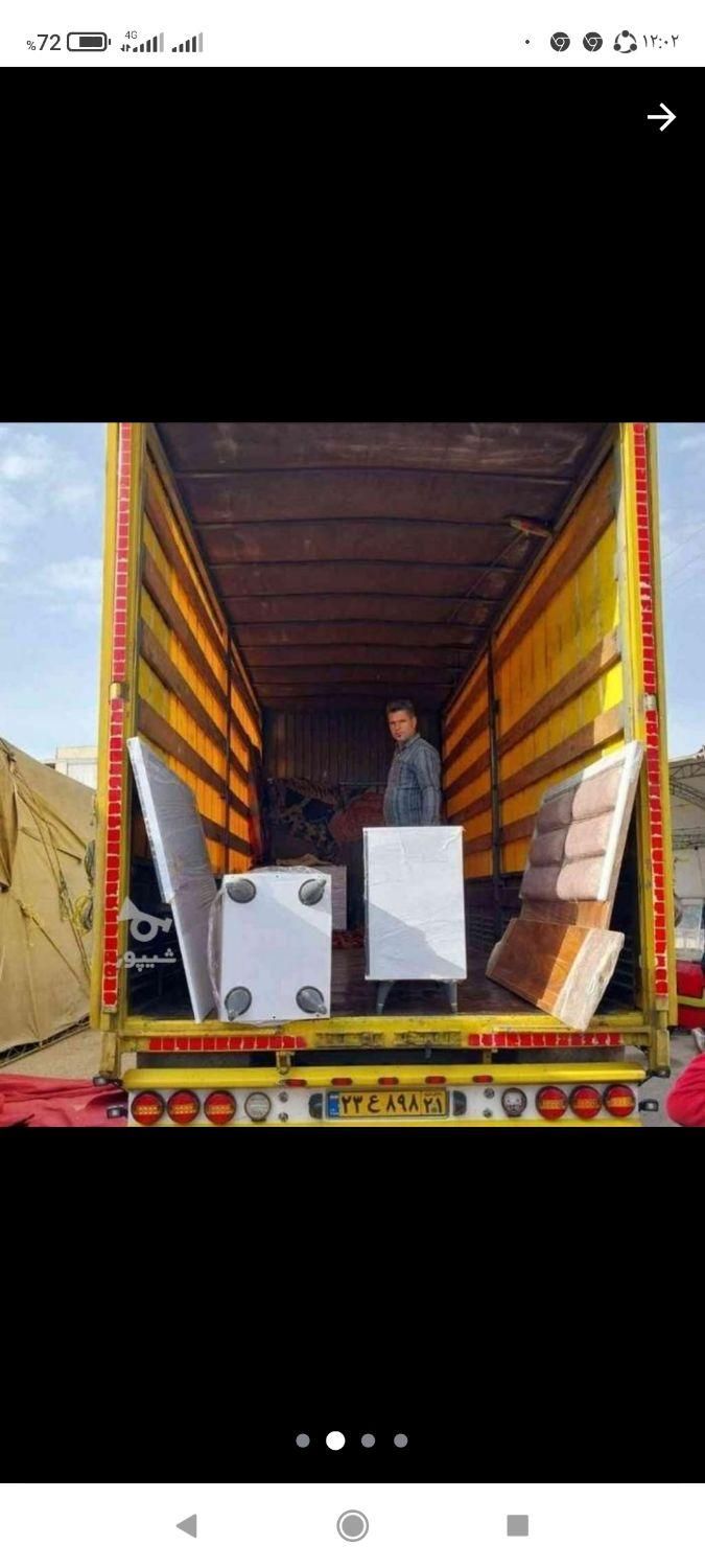 اسباب کشی منزل صابری با کامیون مسقف کارگر حرفه ای|خدمات حمل و نقل|گنبد کاووس, |دیوار