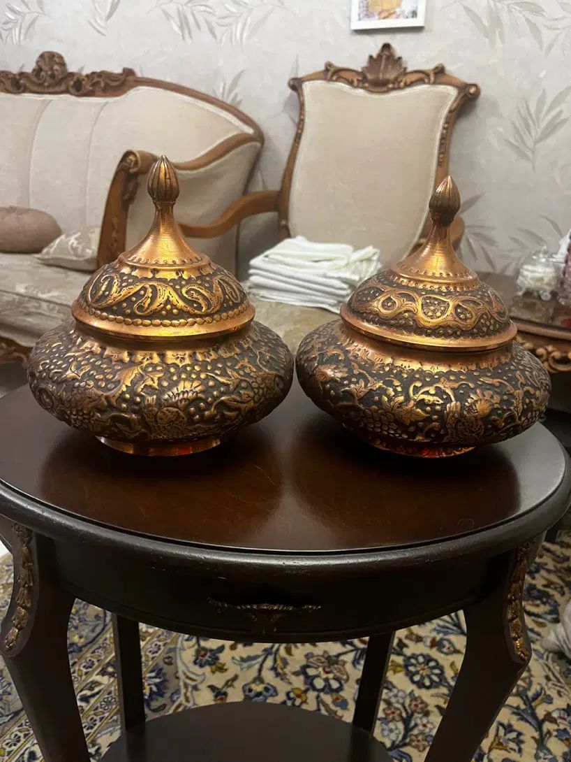 ظرف مسی منبت کاری|صنایع دستی و سایر لوازم تزئینی|تهران, شهرآرا|دیوار
