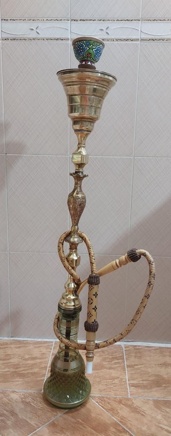 قلیان برنجی|کلکسیون و سرگرمی|قم, باغ کرباسی|دیوار