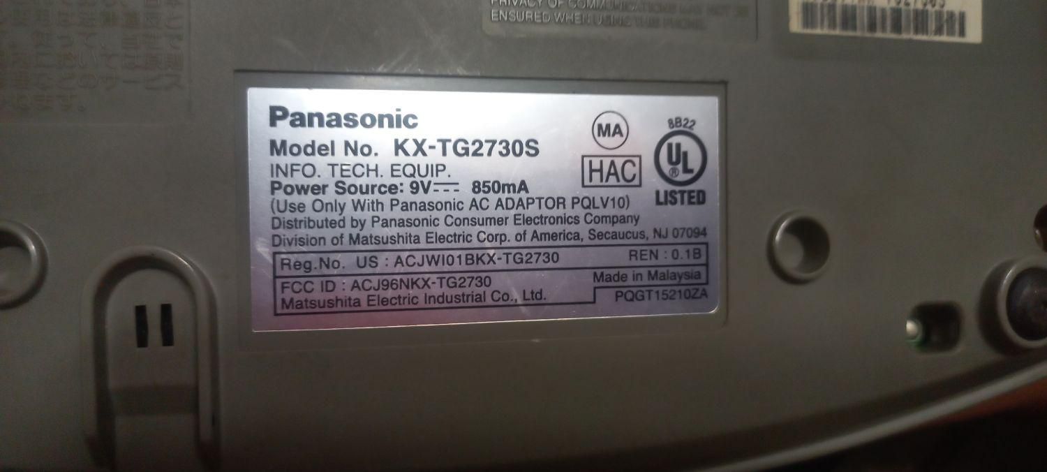 تلفن بیسیم  پاناسونیک  kxTG2730S|تلفن رومیزی|تهران, شمشیری|دیوار