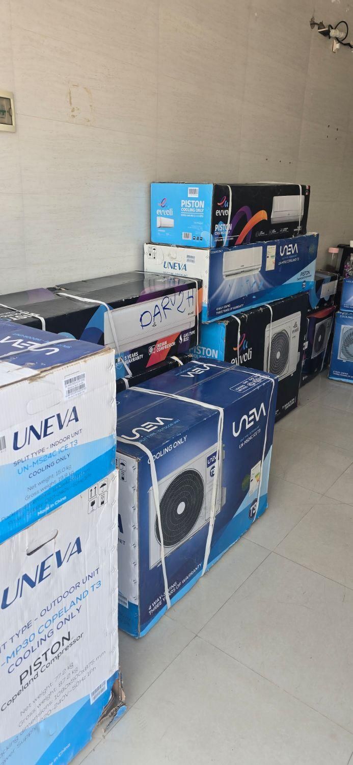 کولر اسپیلت گری ایوولی و یونیوا نقد و اقساط|کولر گازی و فنکوئل|میناب, |دیوار