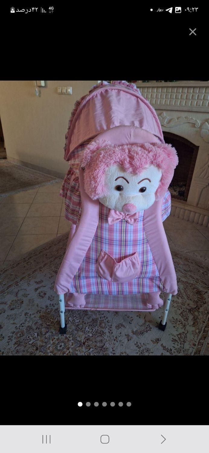 گهواره وپشه بند نوزاد|تخت و سرویس خواب|شیراز, عفیفآباد|دیوار