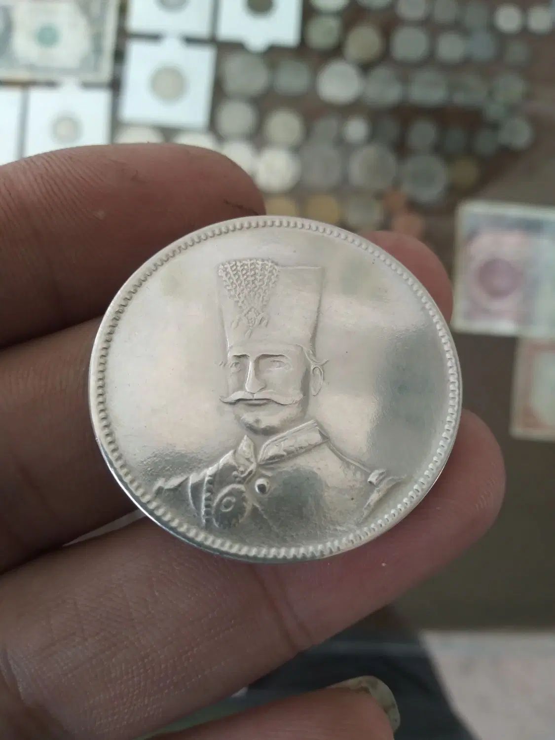 سکه ناصرالدین شاه|کلکسیون سکه، تمبر، اسکناس|تهران, یاخجی آباد|دیوار