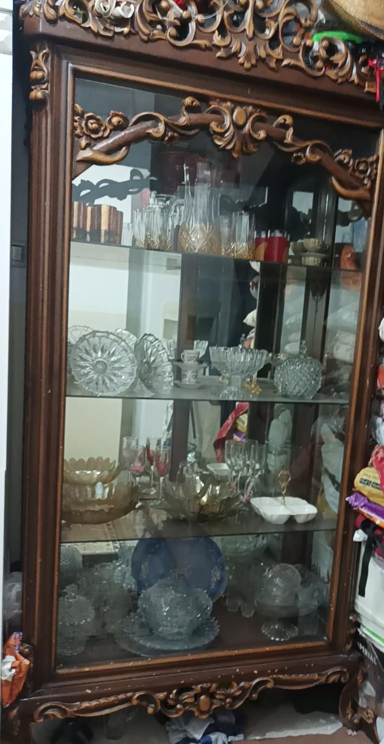 بوفه چوبی|بوفه، ویترین، کنسول|قم, نیروگاه|دیوار