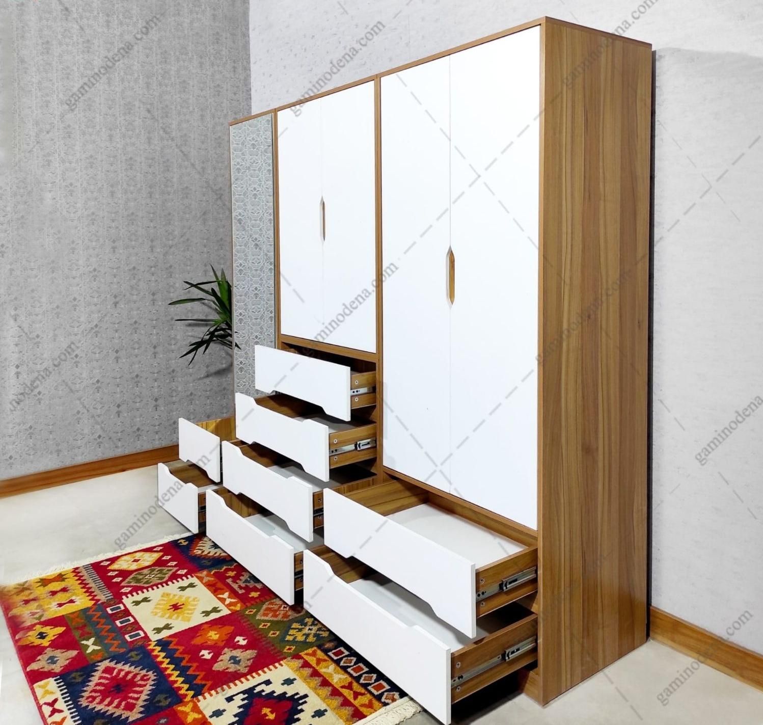 کمد ۳ تیکه جادار / سایز بزرگ / ۸ کشو / آینه دار|جاکفشی، کمد، دراور|مشهد, نوید|دیوار