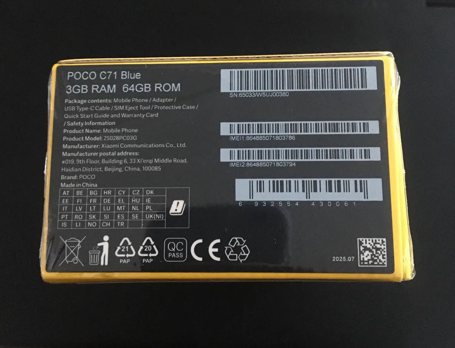 شیائومی POCO C71|موبایل|تهران, تهرانسر شمالی|دیوار