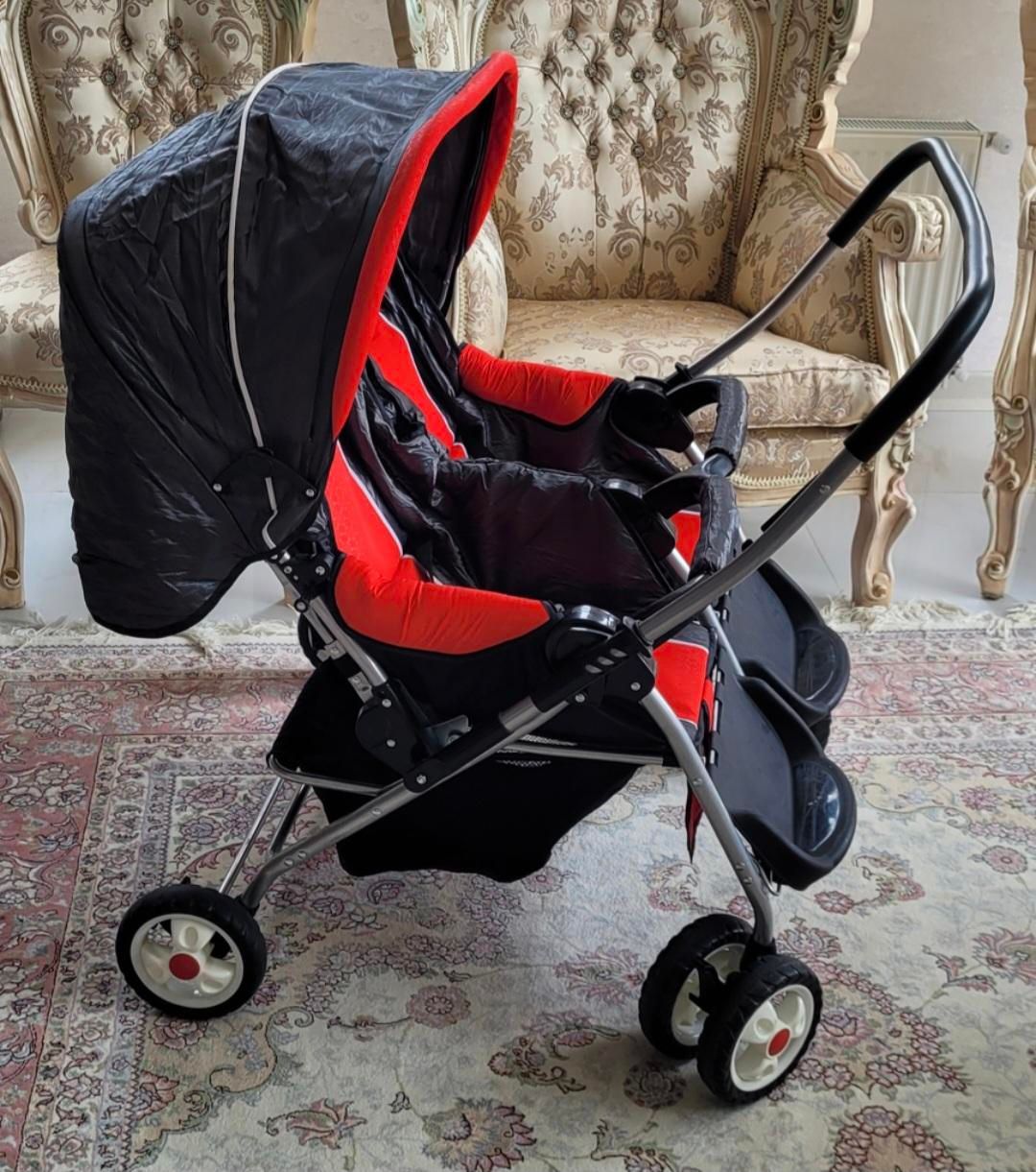 کالسکه دو قلو،مارک هپی بیبی|کالسکه و لوازم جانبی|شهرکرد, |دیوار