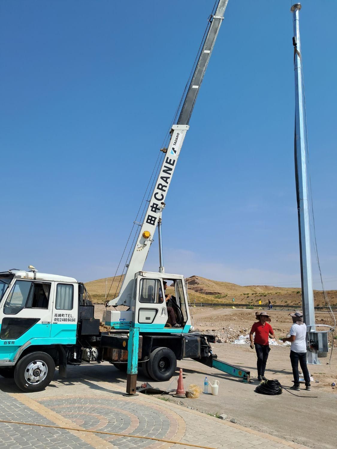 جرثقیل ۷تن دکل بلندو۱۵تن کفی|خدمات حمل و نقل|اردبیل, |دیوار