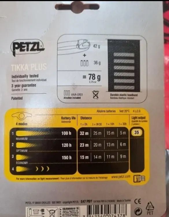 چراغ پیشانی PETZL|کوهنوردی و کمپینگ|تهران, جمهوری|دیوار