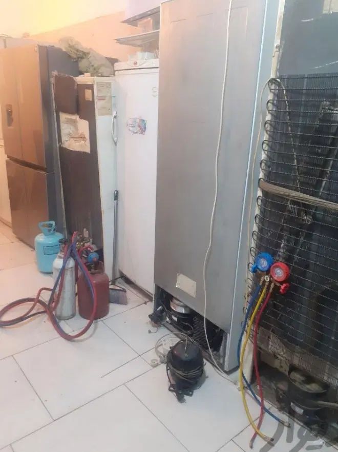 شارژ گاز یخچال تمام نقاط شارژ گاز ساید موتور یخچال|یخچال و فریزر|تهران, جیحون|دیوار