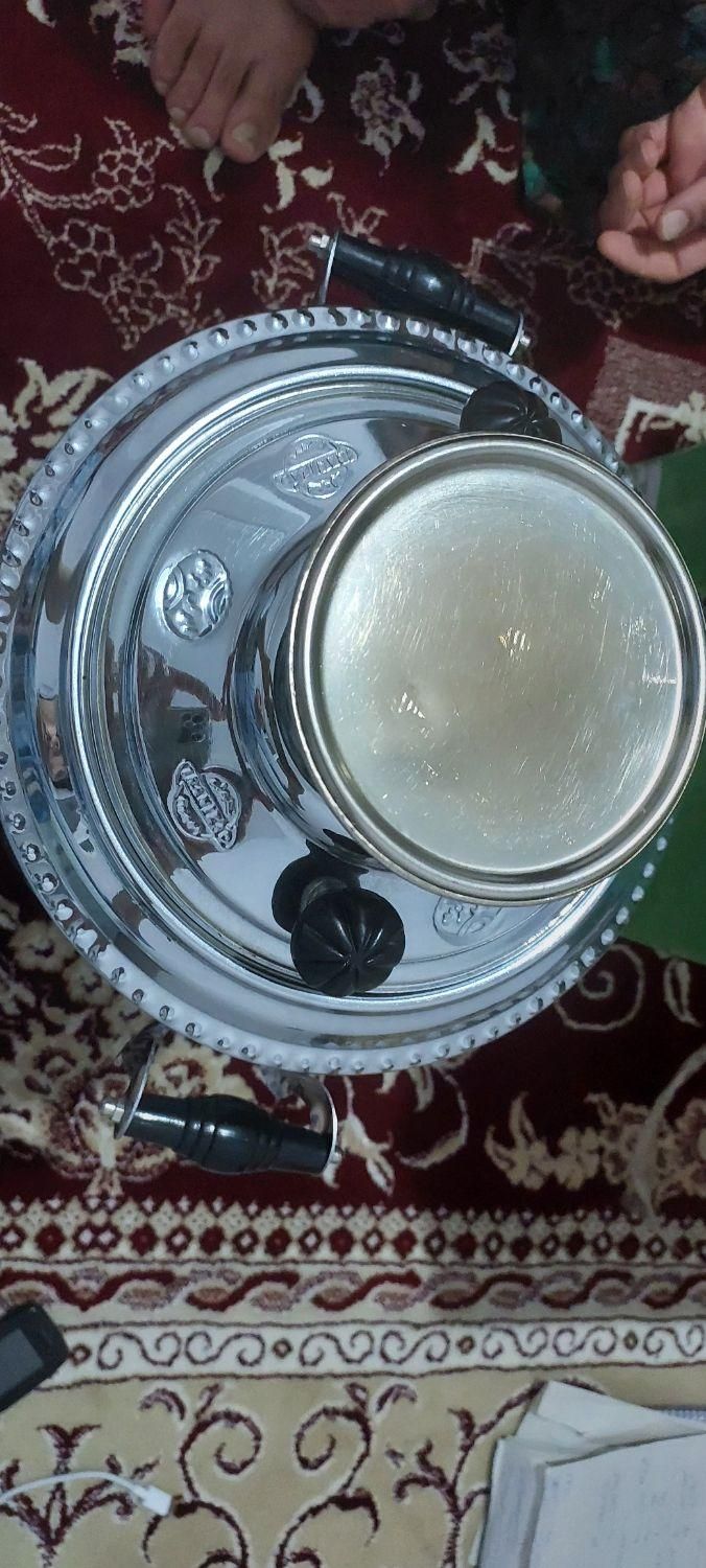 سماور ایران نژاد ۱۲کیلوروتختی جاروبرقی سرویس چینی|قوری، کتری، قهوه‌ساز دستی|کرمانشاه, |دیوار
