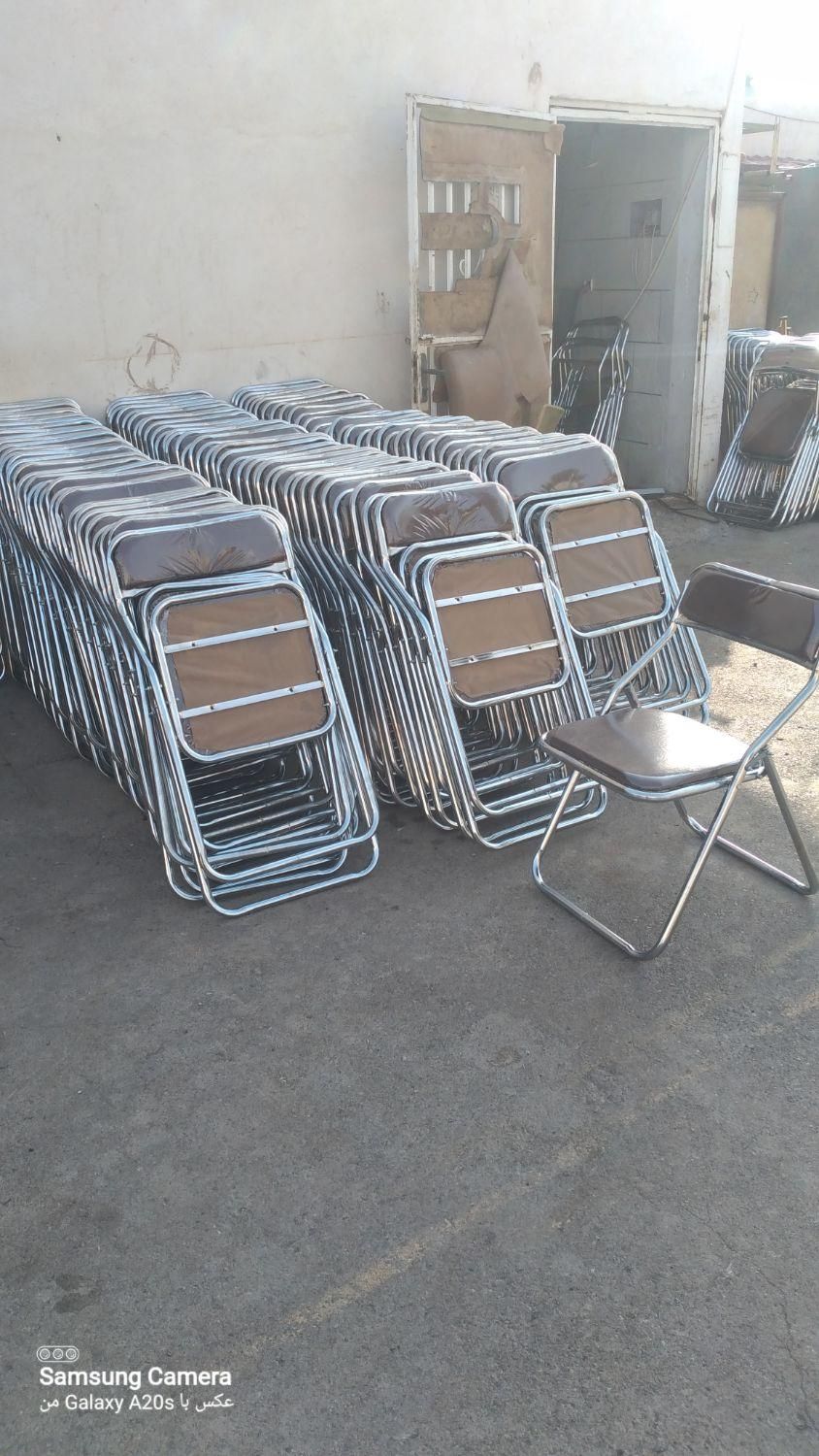 صندلی فلزی تاشو با لوله ۲۵|صندلی و نیمکت|مشهد, بهمن|دیوار